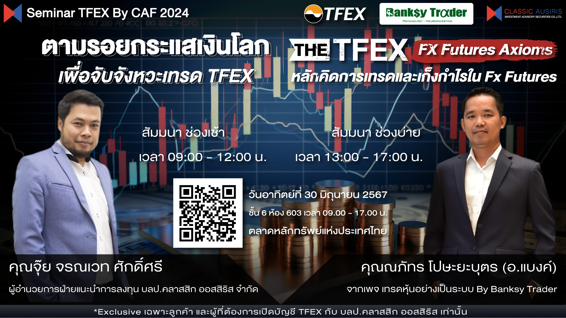 ตามรอยกระแสเงินโลก เพื่อจับจังหวะเทรด TFEX / The TFEX FX Futures Axioms  หลักคิดการเทรดและเก็งกำไรใน Fx Futures 